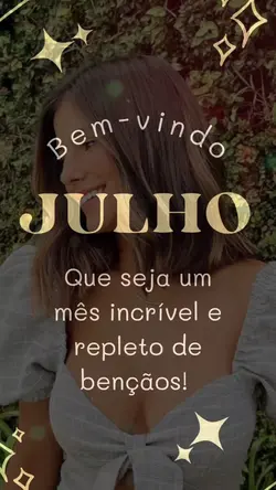 bem vindo julho