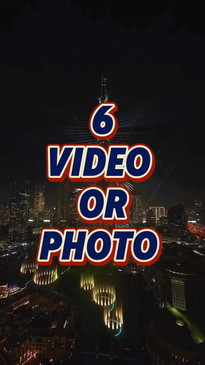 6 vídeo ou foto 