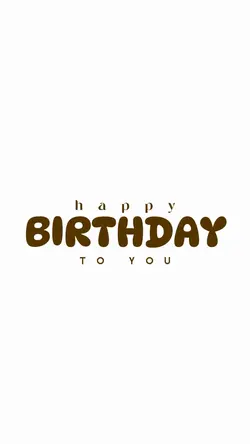 •Happy Birthday