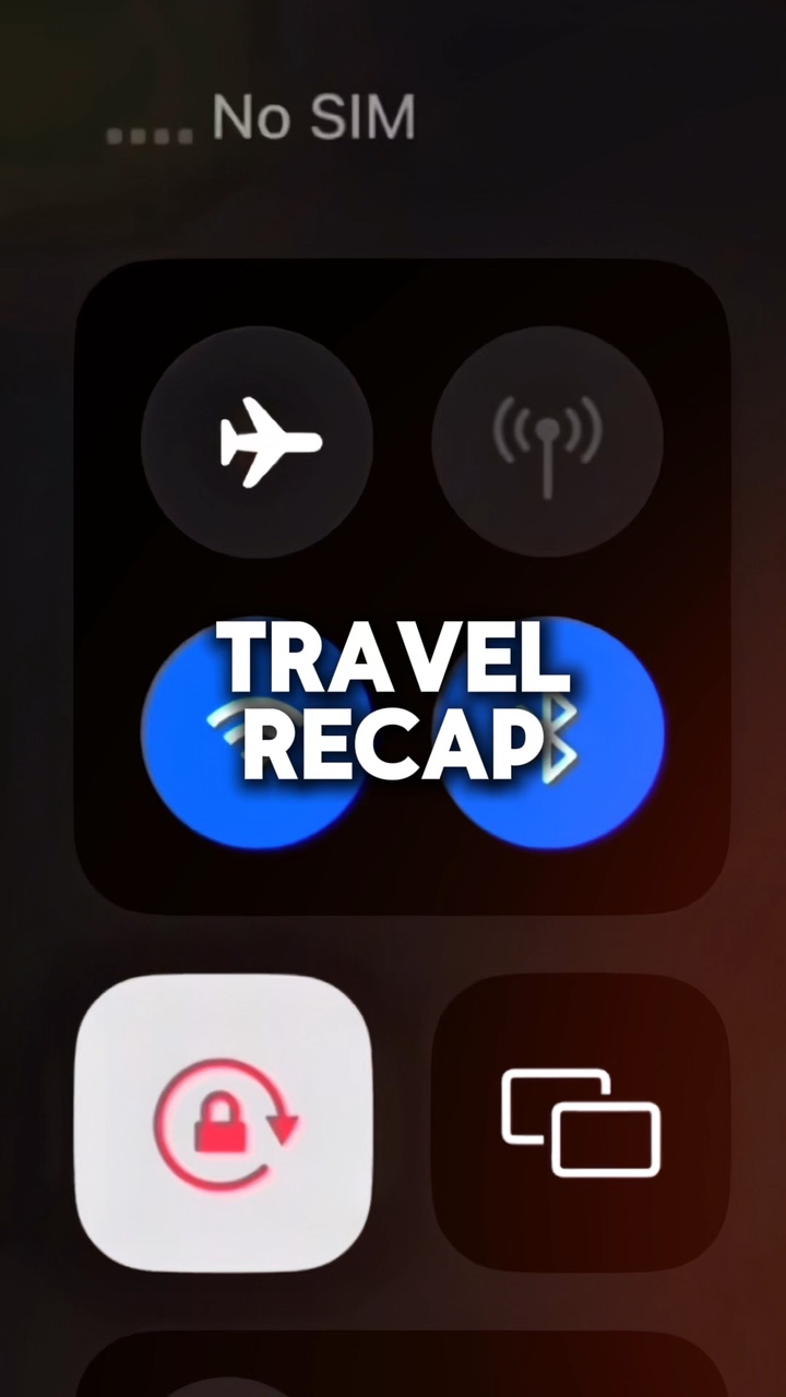 Travel recap