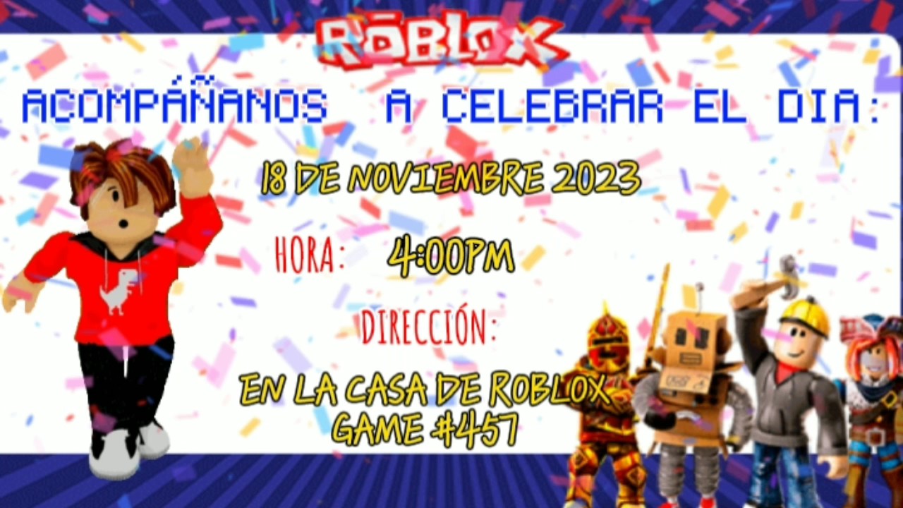 INVITACION DE ROBLOX