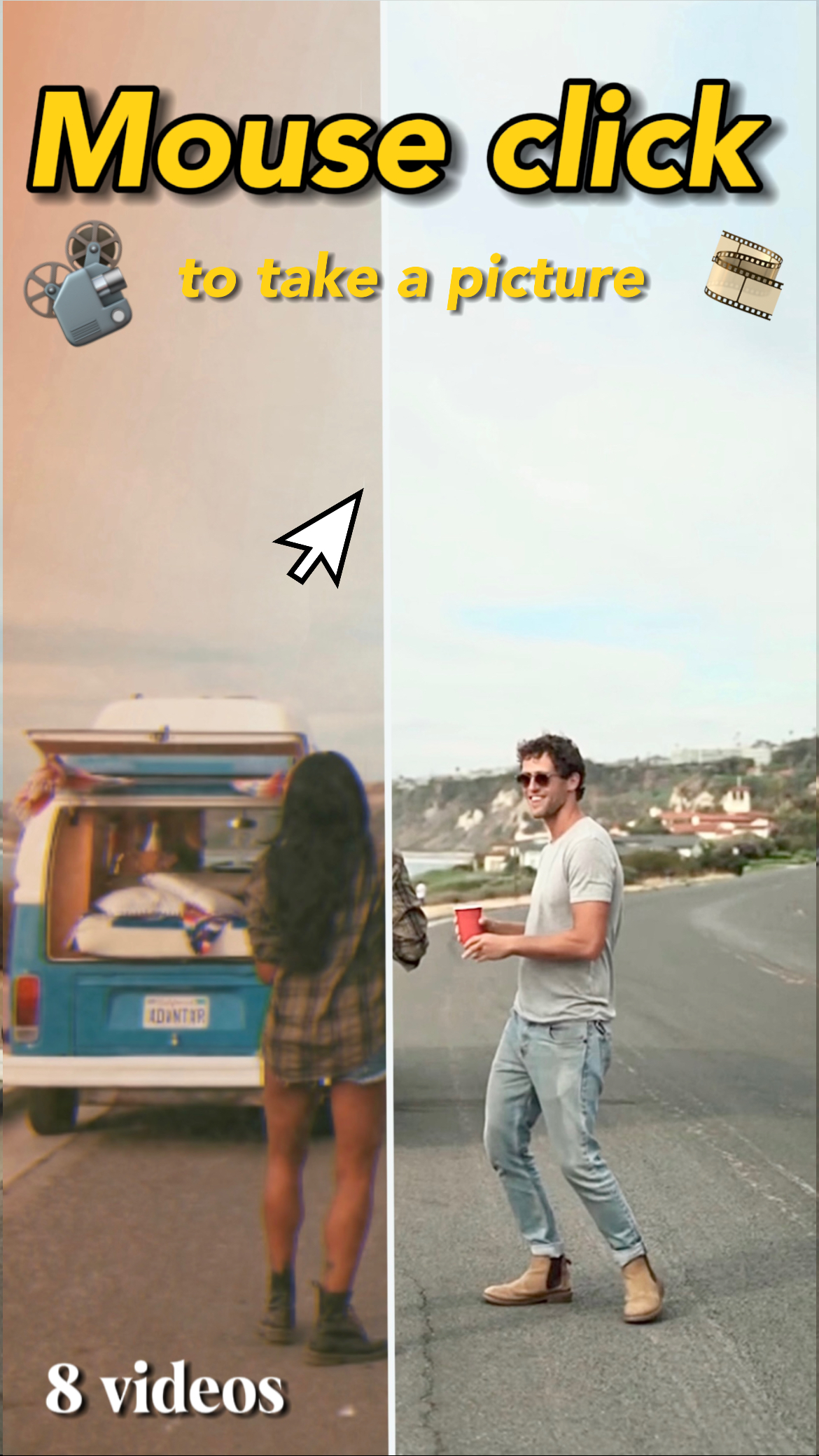 Clique com o mouse para tirar uma foto