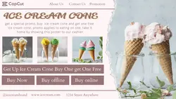 Food Ice Cream Cone Buy 1 Get 1 Free Display YouTube Thumbnail