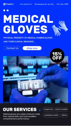 Medical glove sales Minimalist