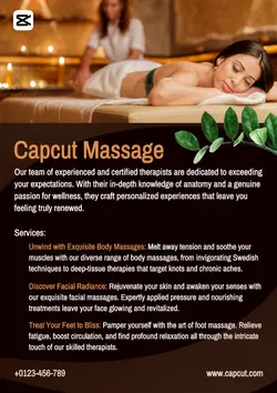 Massage Services - Poster Template