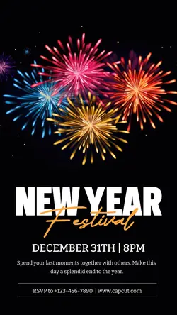 Other Industries New Year  Party Instagram Story