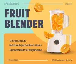 Fruit Blender Product Display Facebook Post