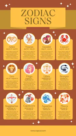 Zodiac Signs Infographic
