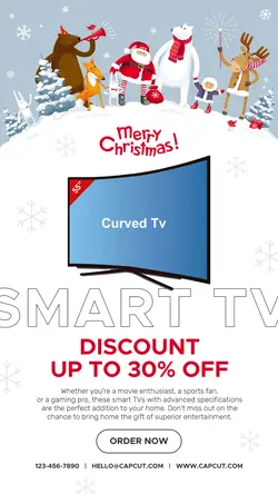 Electronic Smart TV Sale Instagram Story