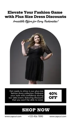Fashion Plus Size Dress Sales Promotion TikTok