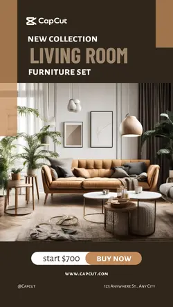 Living Room Furniture Promotion Instagram Post