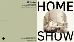 Home Furnishings a living room display simple
