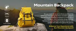 E-commerce Detail Page Fashion Mountain Backpack