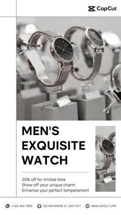 Jewelry Watch contrast minimalist
