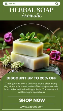 Beauty Herbal Soap Sale Promotion