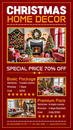 Christmas Day Home Decoration Promotion Instagram Story
