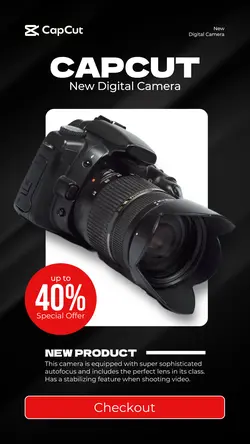 New Digital Camera Electronic Promotion Sale Instagram Story
