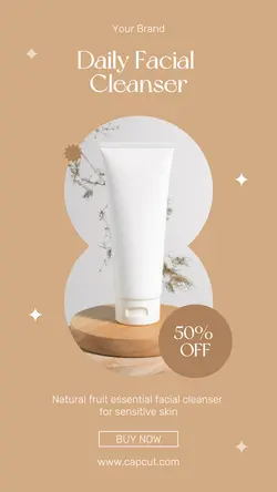 Beauty Facial Cleanser Sale Instagram Story