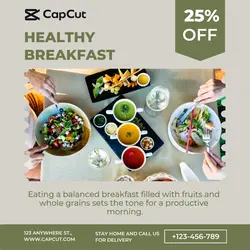 Food healthy breakfast promotion Instagram Post