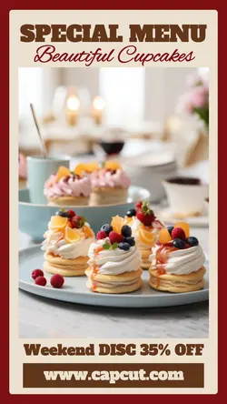 Food Special Beautiful Cupcakes Instagram Story