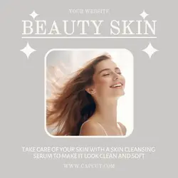 Bauty Skin Product Display Instagram Post