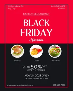 BLACK FRIDAY FOOD DISPLAY PROMOTION INSTAGRAM PORT