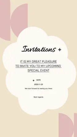 Personalshare Invitations Display Minimalist.
