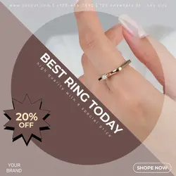 Jawelry Ring Promotions Instagram Post