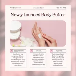 Beauty and Personal Care Body Butter Display Instagram Post