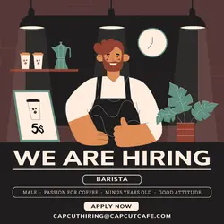 Business BARISTA HIRING Recruitment 