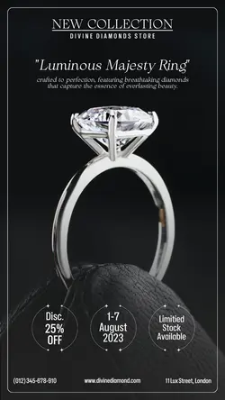 Fashion Industry Diamond Promotion Instagram Story