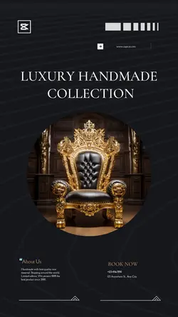 Luxury Handmade Collection furniture black and white