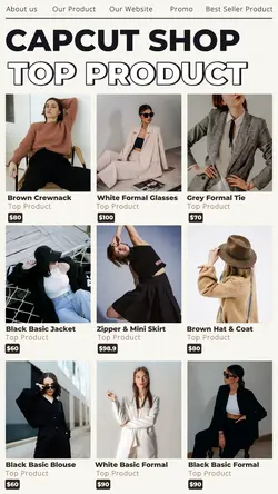 Fashion Top Product Display Instagram Stories