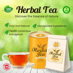 E-Commerce Beverage Herbal Tea Product Callout