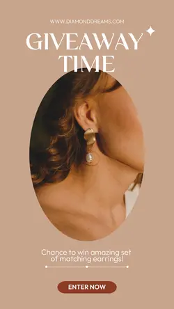 Fashion Giveaway Jewerly Promotion Instagram Story