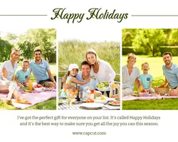 Non - Marketing Happy Holidays Photo Collage