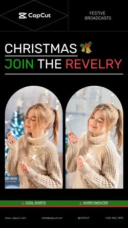 Christmas Clothing Sweater Display Minimalist