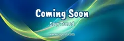 Blue Neon Glow Coming Soon Email Header