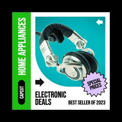 Black Green 90s Headphones Promo Instagram Post