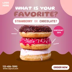 Food - Doughnut - Instagram ad