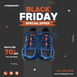 Black Friday Sports Shoes Instagram Post 