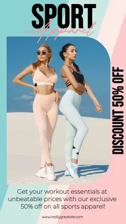Sport Apparel Promotion Instagram Story