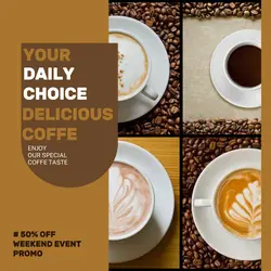 Coffe Promo Weekend Event Instagram Post