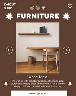 Furniture Table Display Product Instagram Potret