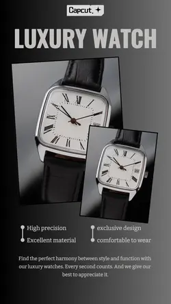 Fashion Luxury Watch Display Instagram Post