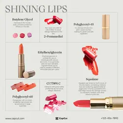 Beauty lipstick Display Minimalist