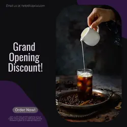 Grand Opening Cafe Discount App