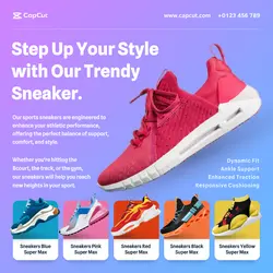 Fashion Industry Shoes Sneaker Instagram Post