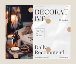 Household Scented candle Event promotion minimalist