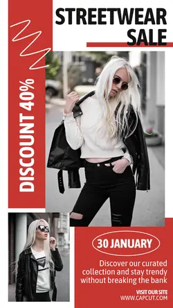 Streetwear Sale Template Instagram Story